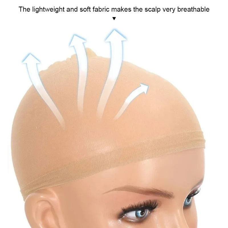 2-Pc HD Invisible Wig Cap – Ultra-Thin Stretchy Nylon