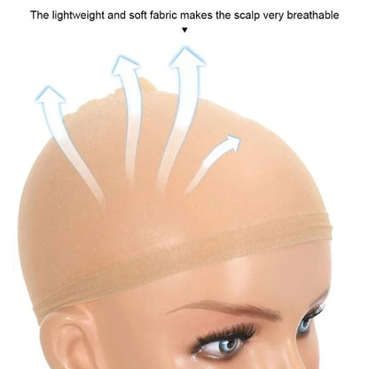 2-Pc HD Invisible Wig Cap – Ultra-Thin Stretchy Nylon