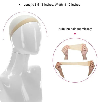 2-Pc HD Invisible Wig Cap – Ultra-Thin Stretchy Nylon